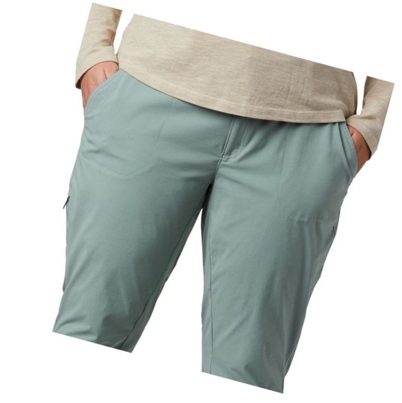 Columbia Saturday Trail Stretch Plus Size Pantolon Kadın Açık Yeşil | 94751-LYMN