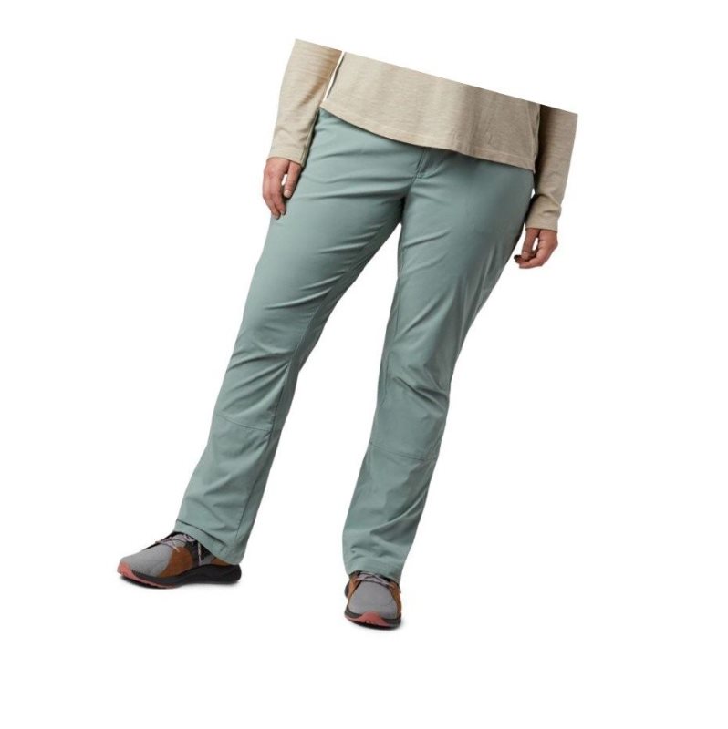Columbia Saturday Trail Stretch Plus Size Pantolon Kadın Açık Yeşil | 94751-LYMN