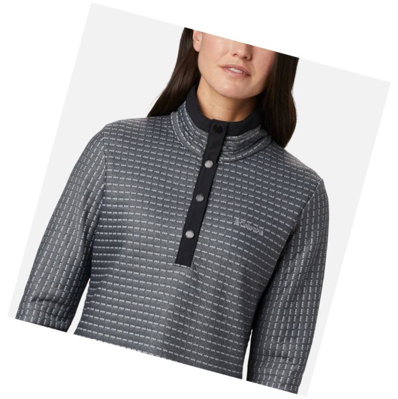 Columbia Saturday Trail Sweatshirt Kadın Siyah | 34685-DQPH