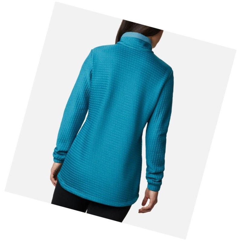 Columbia Saturday Trail Sweatshirt Kadın Mavi | 01354-SQMI