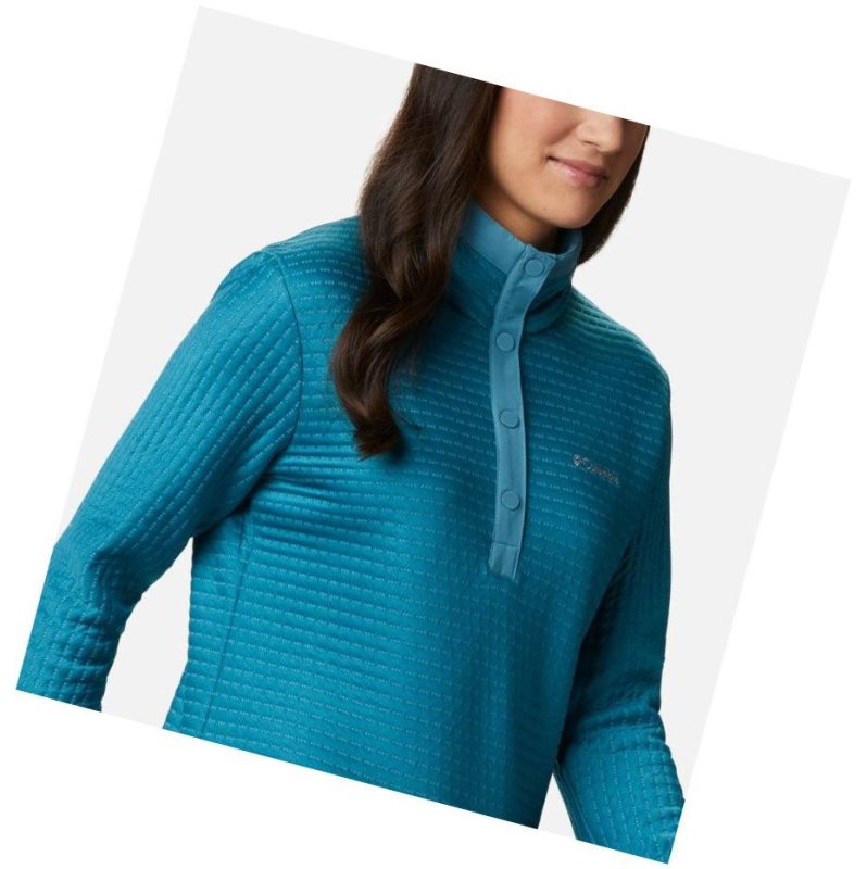 Columbia Saturday Trail Sweatshirt Kadın Mavi | 01354-SQMI