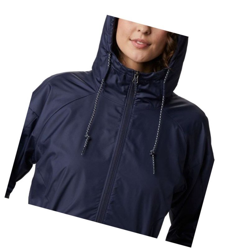 Columbia Side Hill Lined Windbreaker Mont Kadın Lacivert | 43795-CHOM