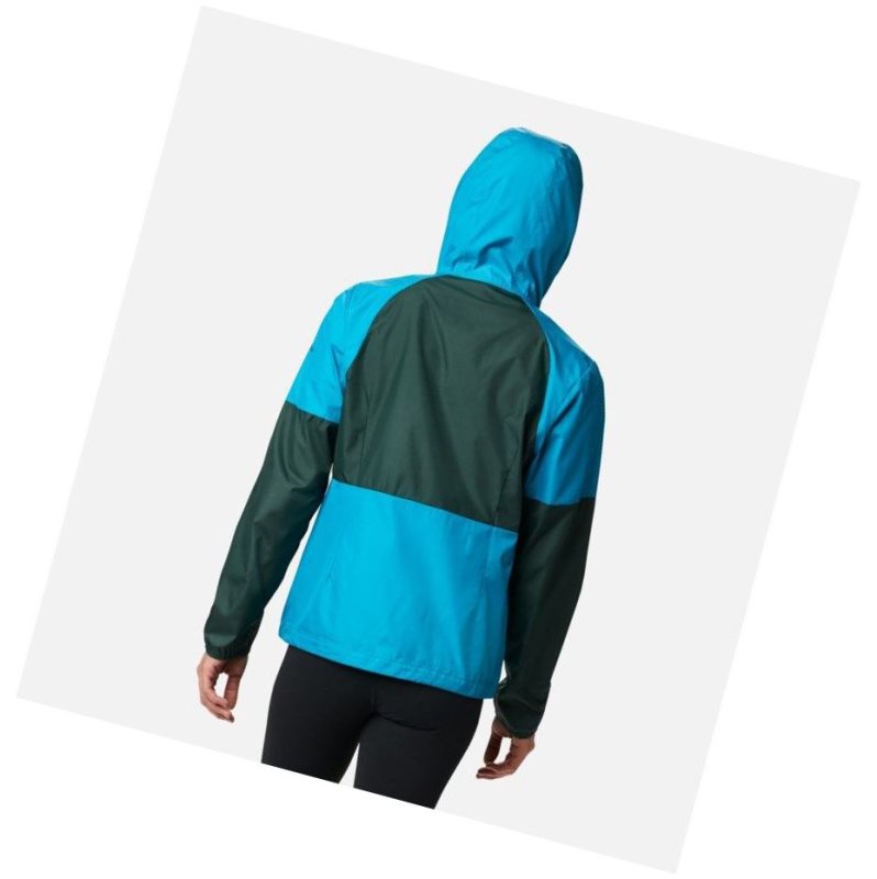 Columbia Side Hill Windbreaker Mont Kadın Mavi | 32879-XMKQ