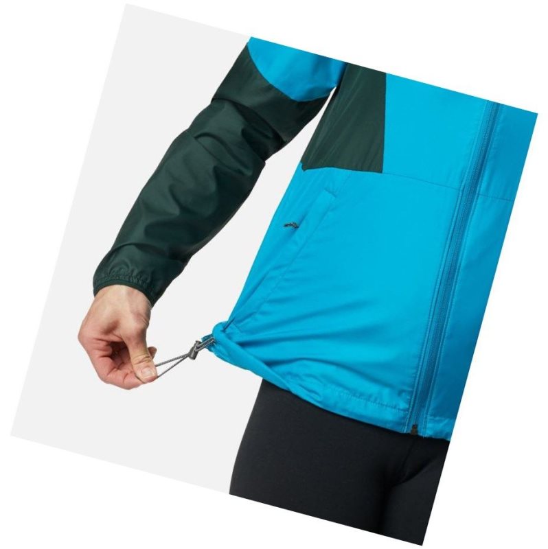 Columbia Side Hill Windbreaker Mont Kadın Mavi | 32879-XMKQ