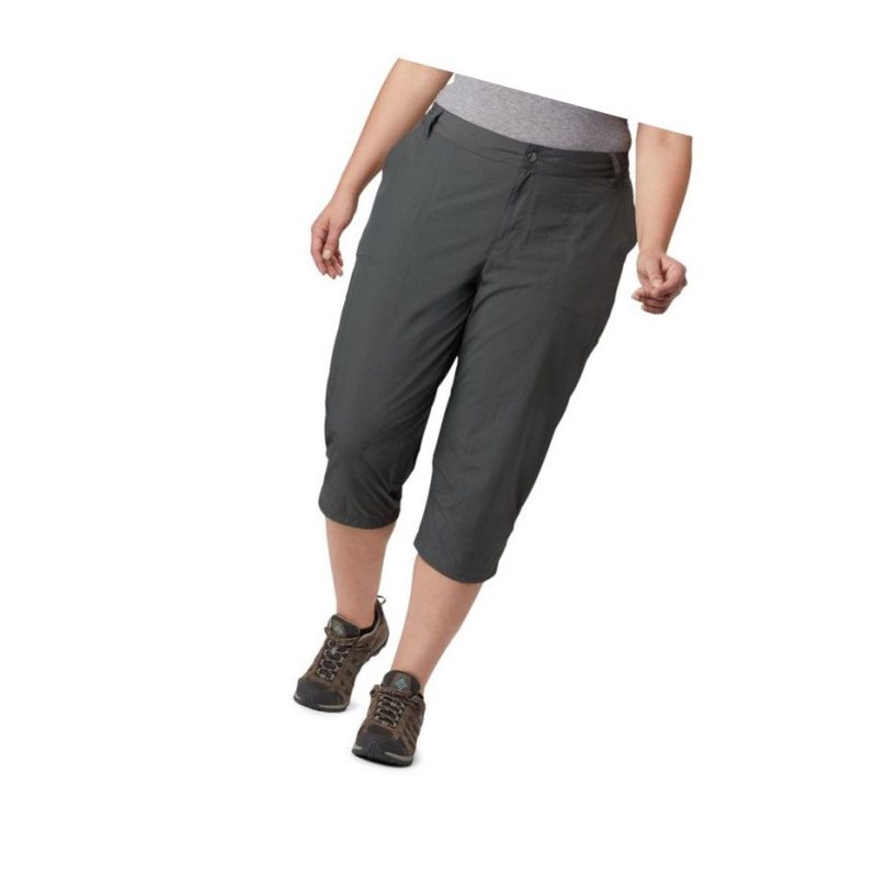 Columbia Silver Ridge 2.0 Capri Plus Size Pantolon Kadın Koyu Gri | 61758-WFDO