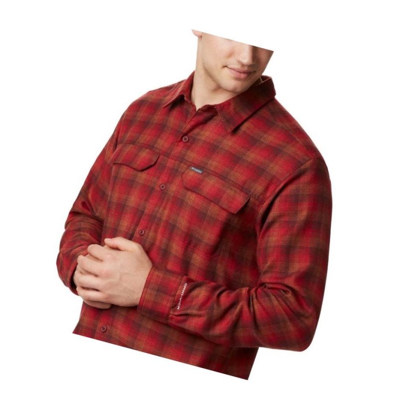 Columbia Silver Ridge 2.0 Flannel Big Gömlek Erkek Mavi Kırmızı | 65039-TOMV