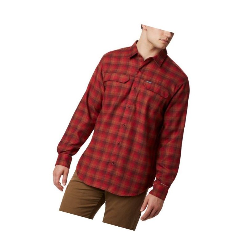 Columbia Silver Ridge 2.0 Flannel Big Gömlek Erkek Mavi Kırmızı | 65039-TOMV