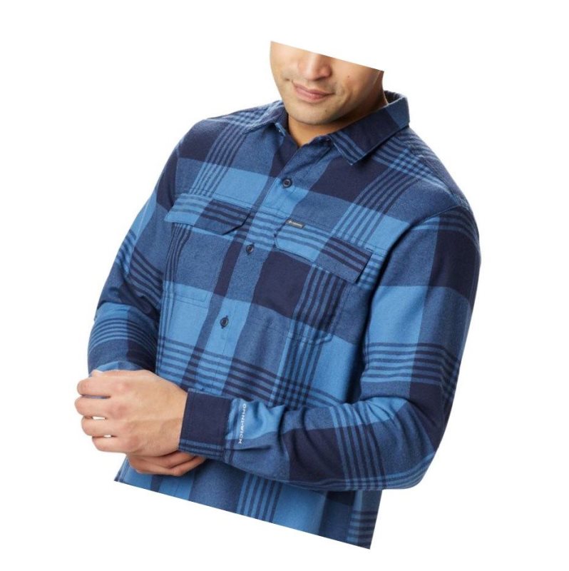Columbia Silver Ridge 2.0 Flannel Big Gömlek Erkek Mavi | 48753-UJIA