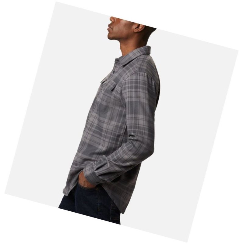 Columbia Silver Ridge 2.0 Flannel Tall Gömlek Erkek Koyu Gri | 64807-MBRU