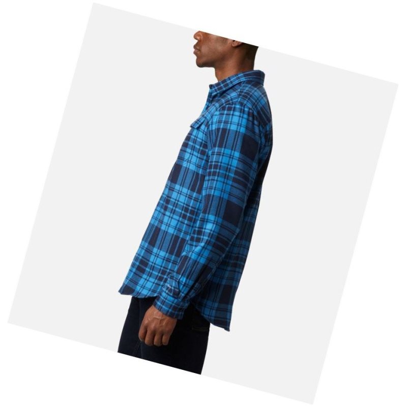 Columbia Silver Ridge 2.0 Flannel Tall Gömlek Erkek Lacivert | 46182-IBYO