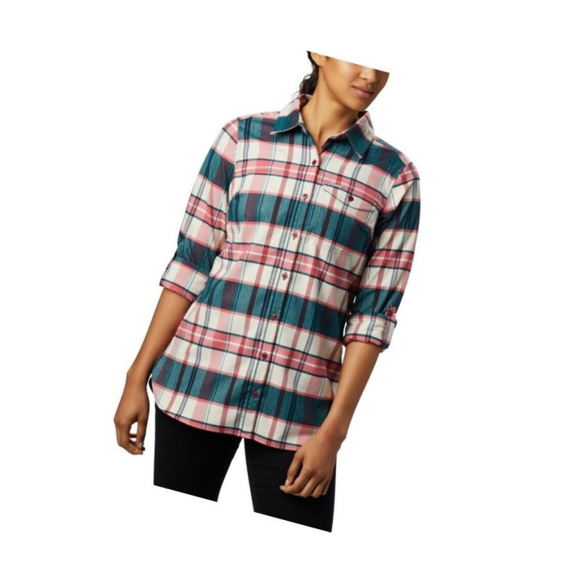 Columbia Silver Ridge 2.0 Flannel Tunic Gömlek Kadın Kırmızı | 42831-LWJS