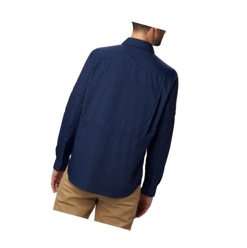 Columbia Silver Ridge 2.0 Long Sleeve Big Gömlek Erkek Lacivert | 63480-WANG