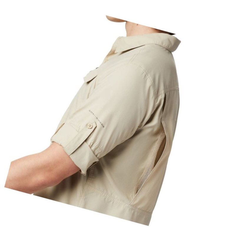 Columbia Silver Ridge 2.0 Long Sleeve Big Gömlek Erkek Haki | 45027-XTFR