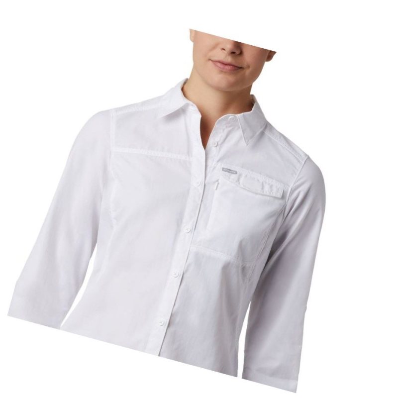 Columbia Silver Ridge 2.0 Long Sleeve Gömlek Kadın Beyaz | 76324-TXYZ