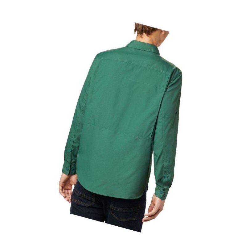 Columbia Silver Ridge 2.0 Long Sleeve Gömlek Erkek Yeşil | 61985-KMRI