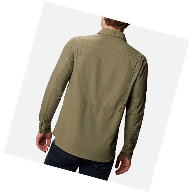 Columbia Silver Ridge 2.0 Long Sleeve Gömlek Erkek Gri Yeşil | 52160-OAKT
