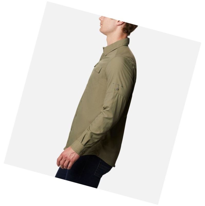 Columbia Silver Ridge 2.0 Long Sleeve Gömlek Erkek Gri Yeşil | 52160-OAKT