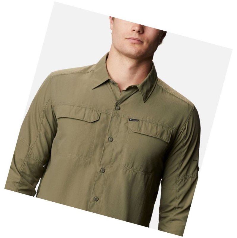 Columbia Silver Ridge 2.0 Long Sleeve Gömlek Erkek Gri Yeşil | 52160-OAKT