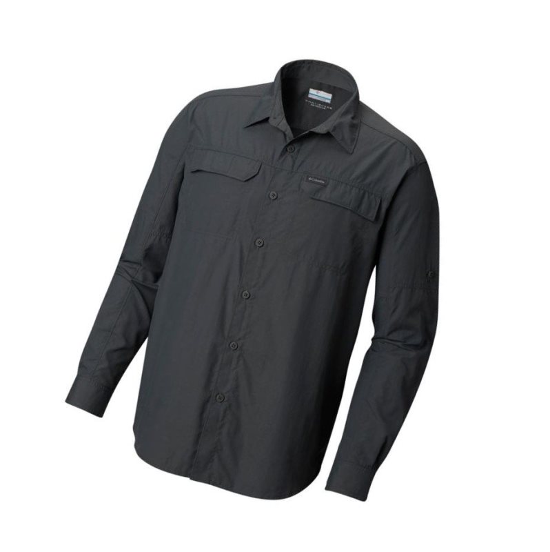 Columbia Silver Ridge 2.0 Long Sleeve Tall Gömlek Erkek Koyu Gri | 98730-PDZR
