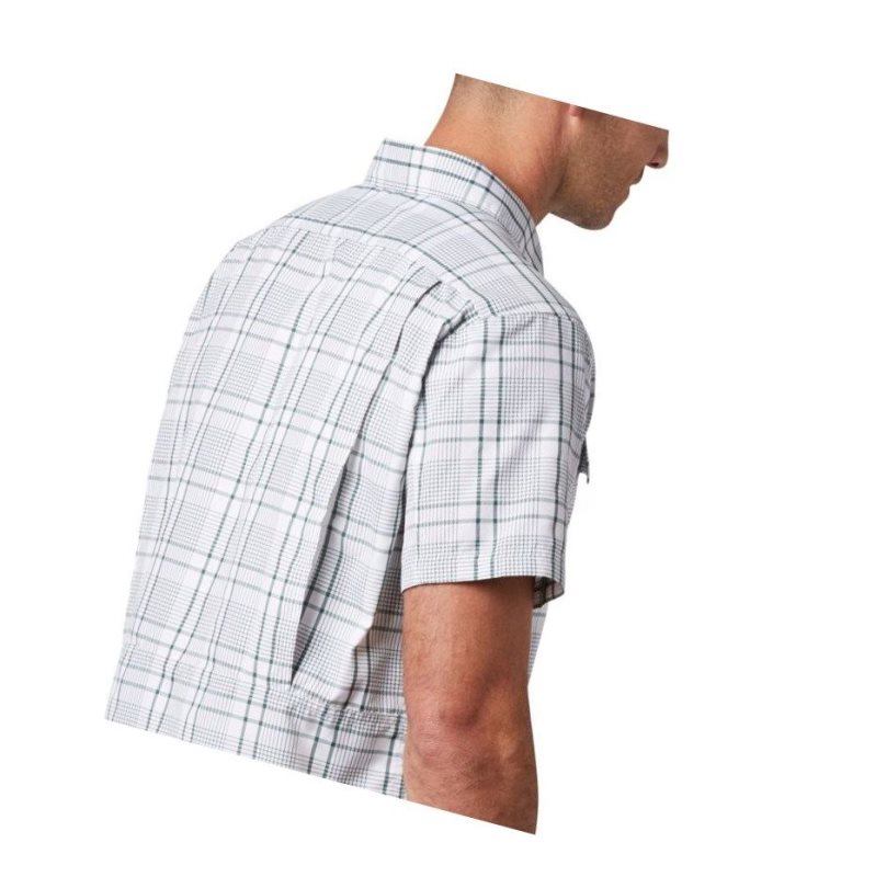 Columbia Silver Ridge 2.0 Multi Plaid Short Sleeve Gömlek Erkek Yeşil | 75698-TXRA