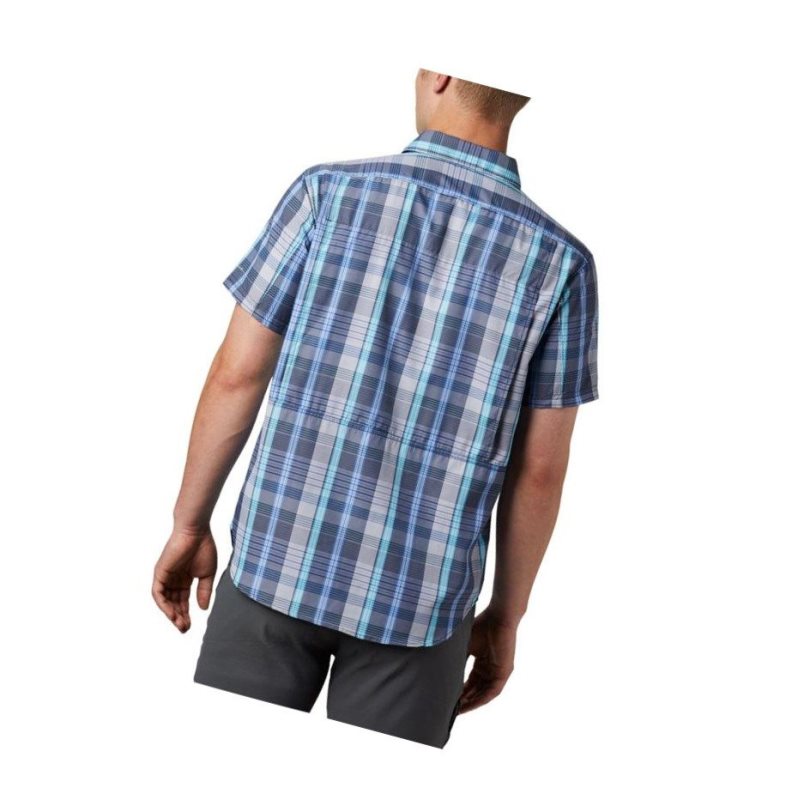 Columbia Silver Ridge 2.0 Multi Plaid Short Sleeve Gömlek Erkek Mavi Renkli | 95472-VHBF