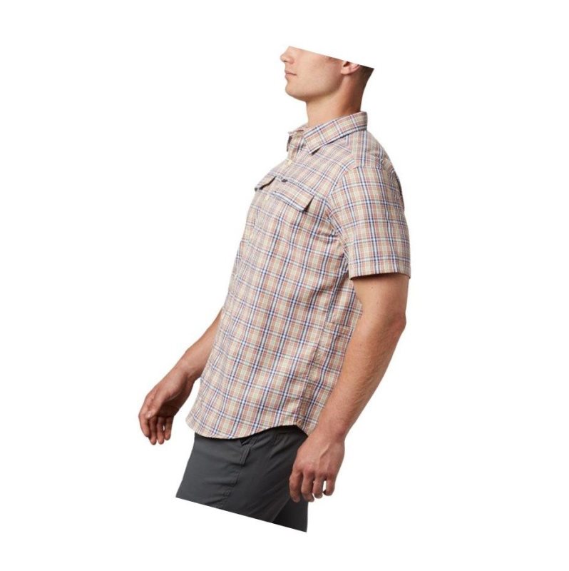 Columbia Silver Ridge 2.0 Multi Plaid Short Sleeve Gömlek Erkek Koyu Mercan | 48195-GOXU