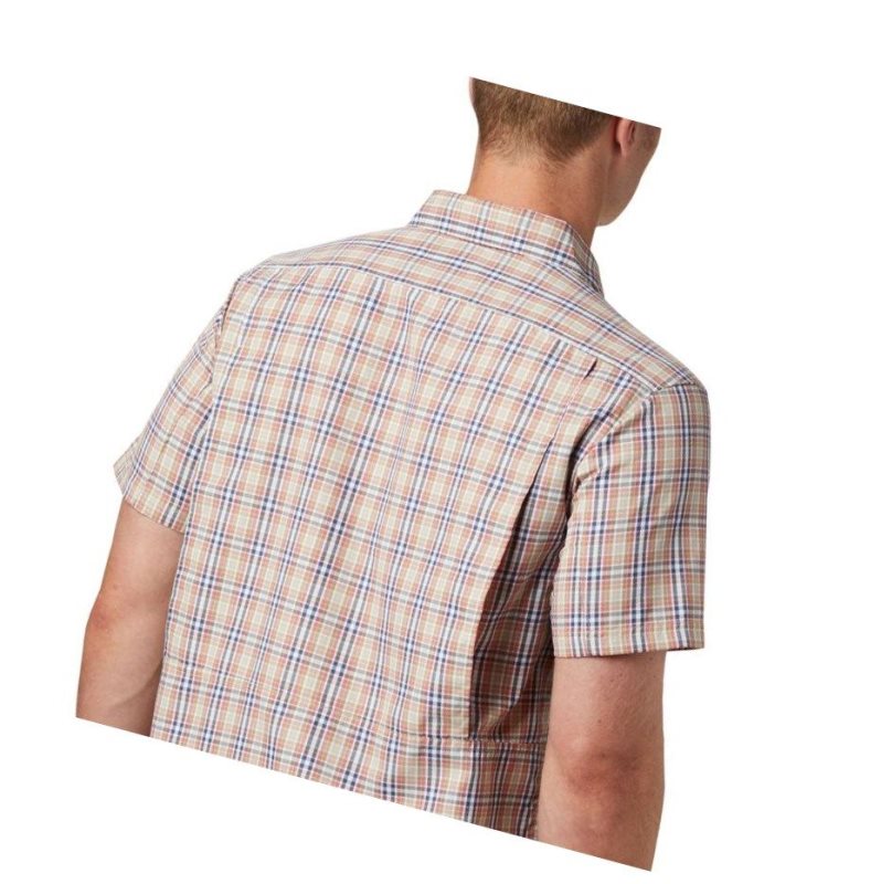 Columbia Silver Ridge 2.0 Multi Plaid Short Sleeve Gömlek Erkek Koyu Mercan | 48195-GOXU