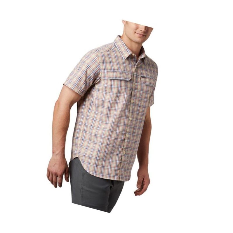 Columbia Silver Ridge 2.0 Multi Plaid Short Sleeve Gömlek Erkek Koyu Mercan | 48195-GOXU