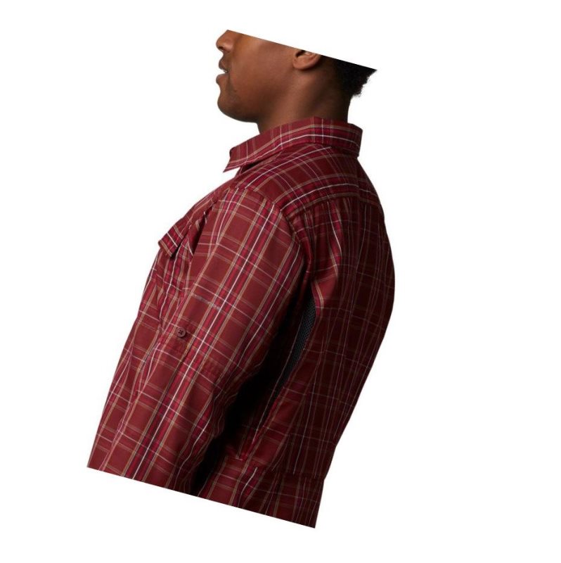 Columbia Silver Ridge 2.0 Plaid Long Sleeve Tall Gömlek Erkek Kırmızı | 84513-PSAM