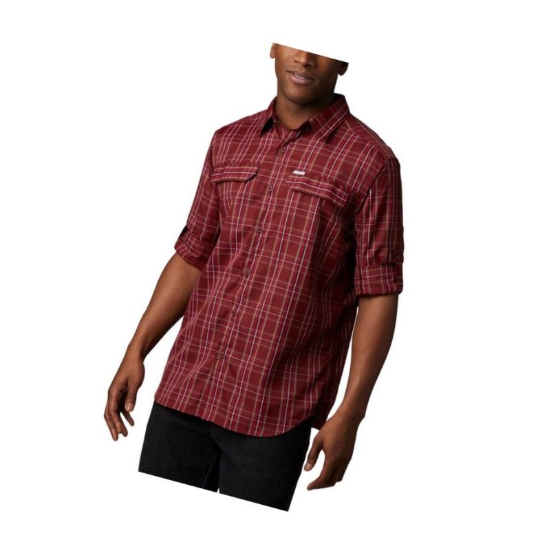 Columbia Silver Ridge 2.0 Plaid Long Sleeve Tall Gömlek Erkek Kırmızı | 84513-PSAM