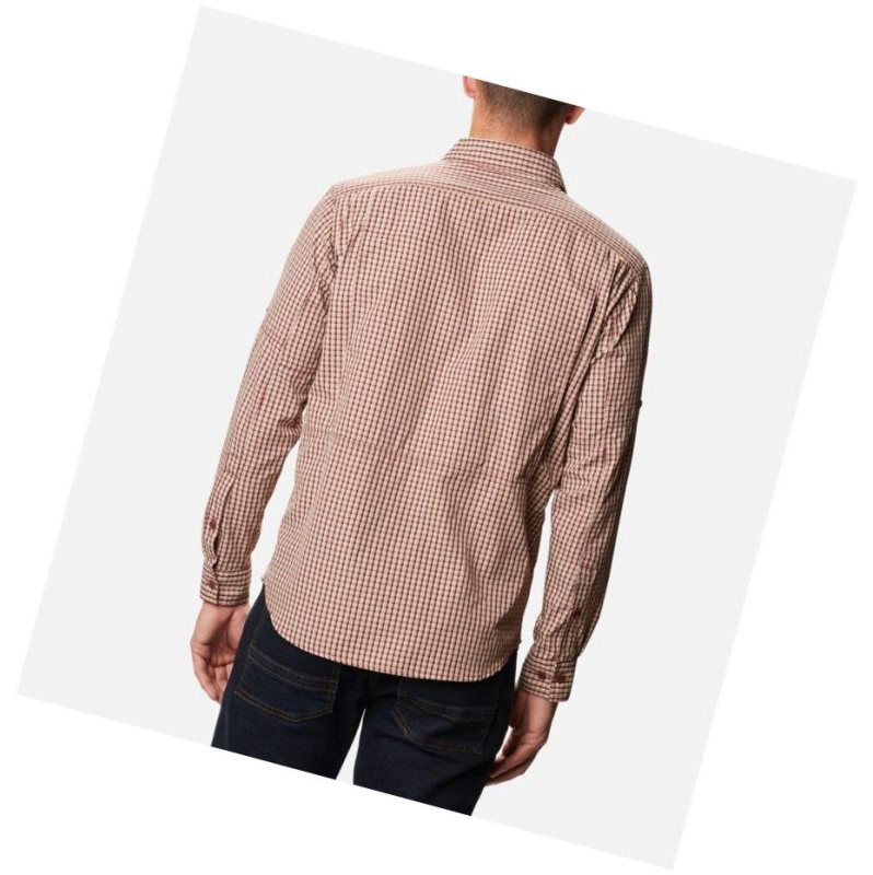Columbia Silver Ridge 2.0 Plaid Long Sleeve Gömlek Erkek Kırmızı | 51783-SBQK