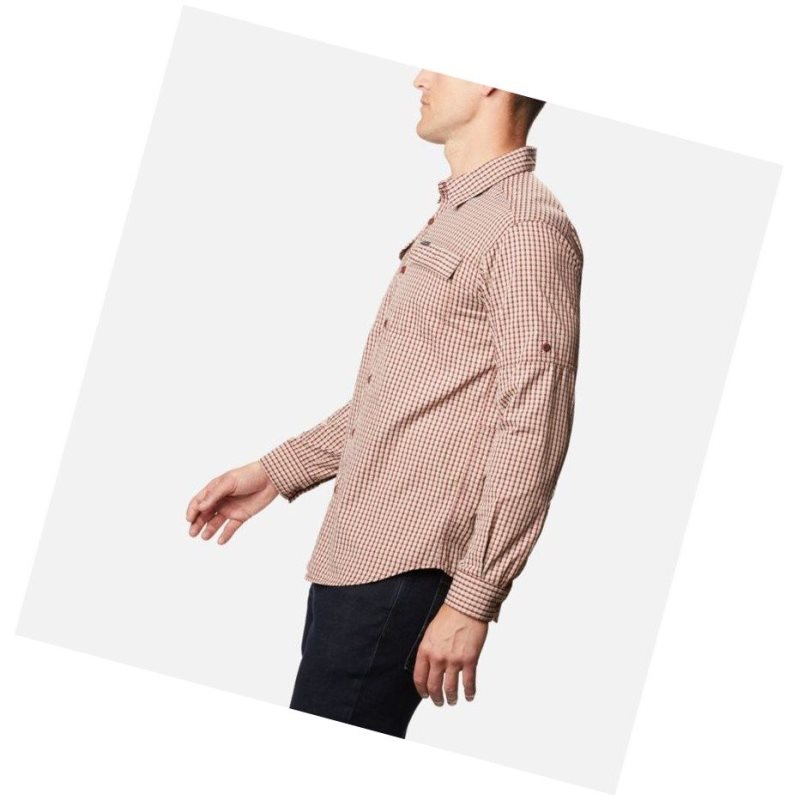 Columbia Silver Ridge 2.0 Plaid Long Sleeve Gömlek Erkek Kırmızı | 51783-SBQK