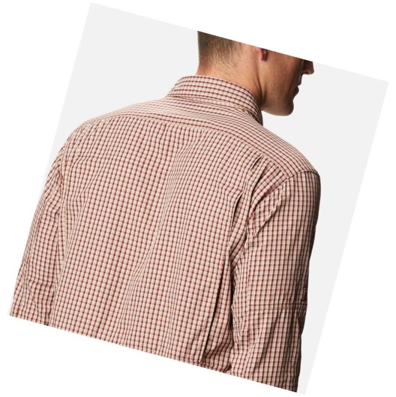 Columbia Silver Ridge 2.0 Plaid Long Sleeve Gömlek Erkek Kırmızı | 51783-SBQK
