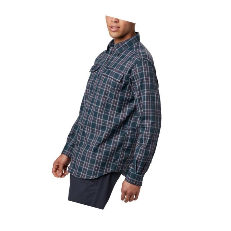Columbia Silver Ridge 2.0 Plaid Long Sleeve Tall Gömlek Erkek Gri | 41850-YWLJ