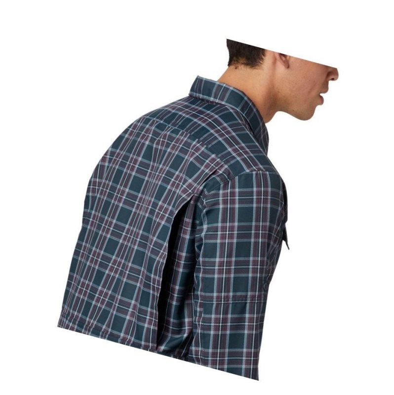 Columbia Silver Ridge 2.0 Plaid Long Sleeve Tall Gömlek Erkek Gri | 41850-YWLJ