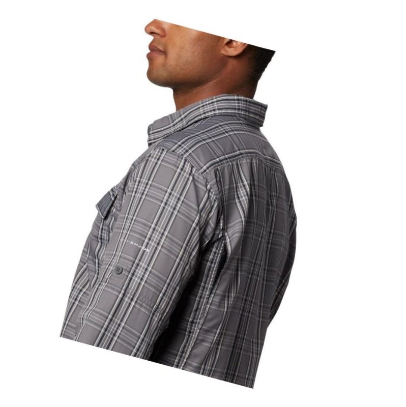 Columbia Silver Ridge 2.0 Plaid Long Sleeve Big Gömlek Erkek Gri | 89157-ZOLG