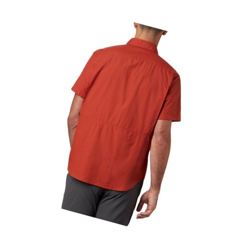 Columbia Silver Ridge 2.0 Short Sleeve Big Gömlek Erkek Kırmızı | 91236-JAOR