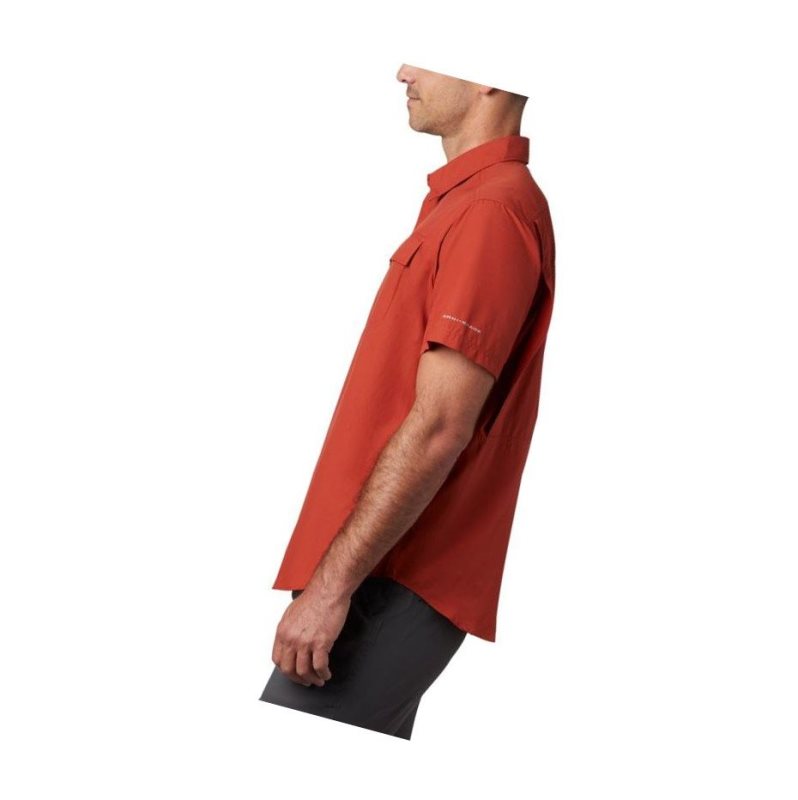 Columbia Silver Ridge 2.0 Short Sleeve Big Gömlek Erkek Kırmızı | 91236-JAOR