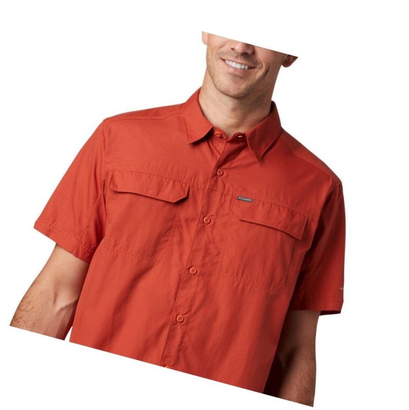 Columbia Silver Ridge 2.0 Short Sleeve Big Gömlek Erkek Kırmızı | 91236-JAOR