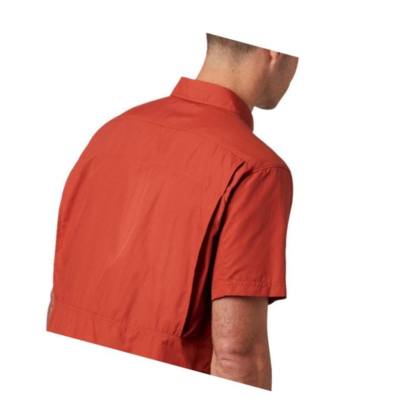 Columbia Silver Ridge 2.0 Short Sleeve Big Gömlek Erkek Kırmızı | 91236-JAOR