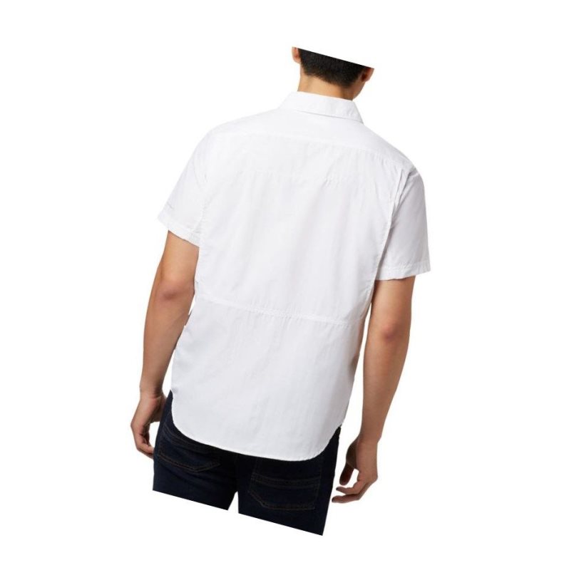 Columbia Silver Ridge 2.0 Short Sleeve Big Gömlek Erkek Beyaz | 06125-OHPQ