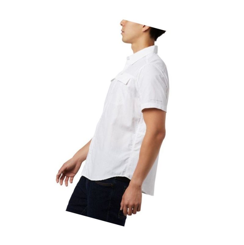 Columbia Silver Ridge 2.0 Short Sleeve Big Gömlek Erkek Beyaz | 06125-OHPQ