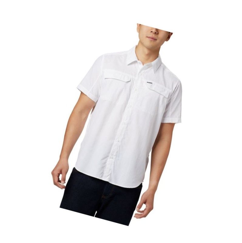 Columbia Silver Ridge 2.0 Short Sleeve Big Gömlek Erkek Beyaz | 06125-OHPQ