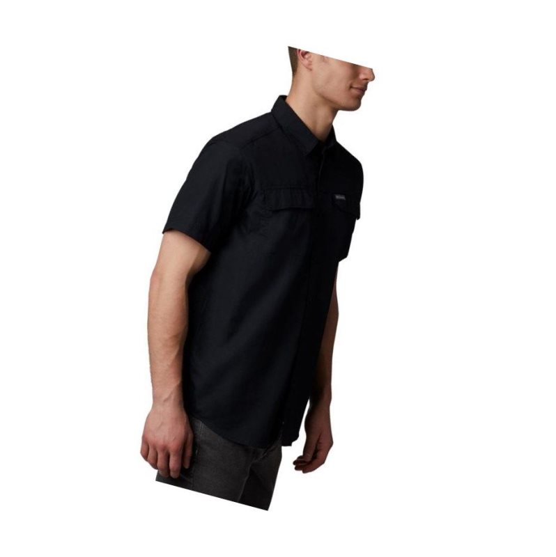 Columbia Silver Ridge 2.0 Short Sleeve Gömlek Erkek Siyah | 95843-DNVI