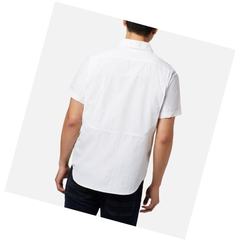 Columbia Silver Ridge 2.0 Short Sleeve Gömlek Erkek Beyaz | 41593-LOUJ