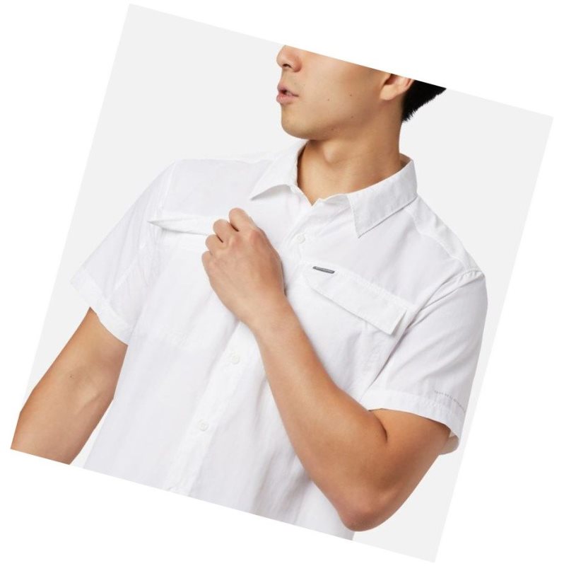 Columbia Silver Ridge 2.0 Short Sleeve Gömlek Erkek Beyaz | 41593-LOUJ