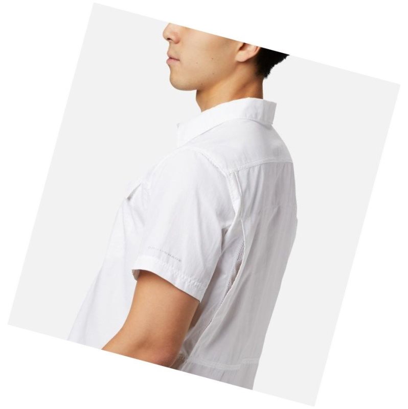 Columbia Silver Ridge 2.0 Short Sleeve Gömlek Erkek Beyaz | 41593-LOUJ