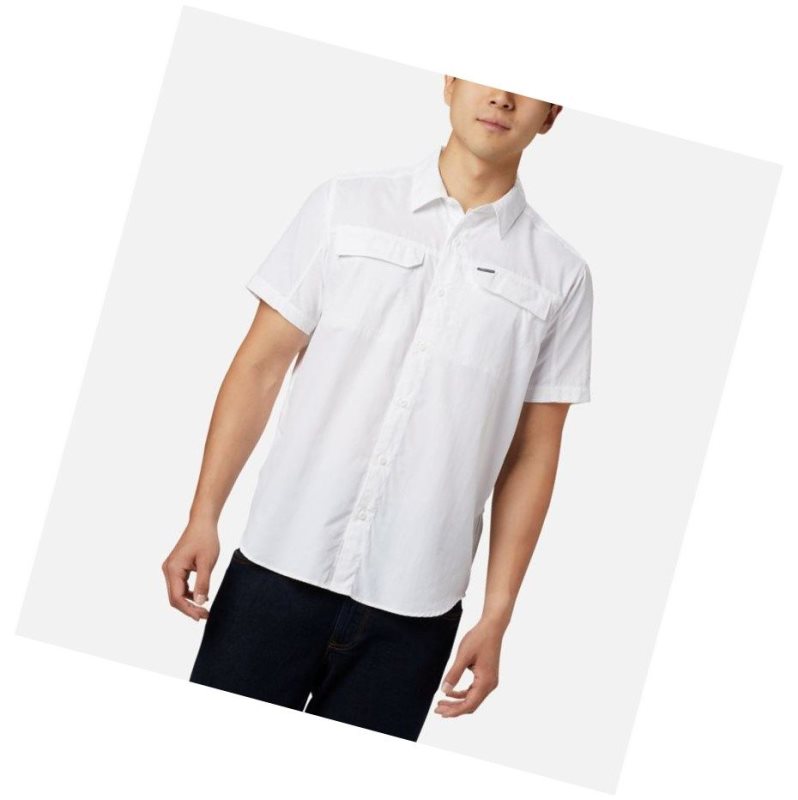 Columbia Silver Ridge 2.0 Short Sleeve Gömlek Erkek Beyaz | 41593-LOUJ