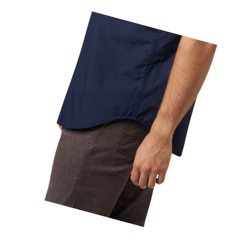Columbia Silver Ridge 2.0 Short Sleeve Tall Gömlek Erkek Lacivert | 25749-DZYB