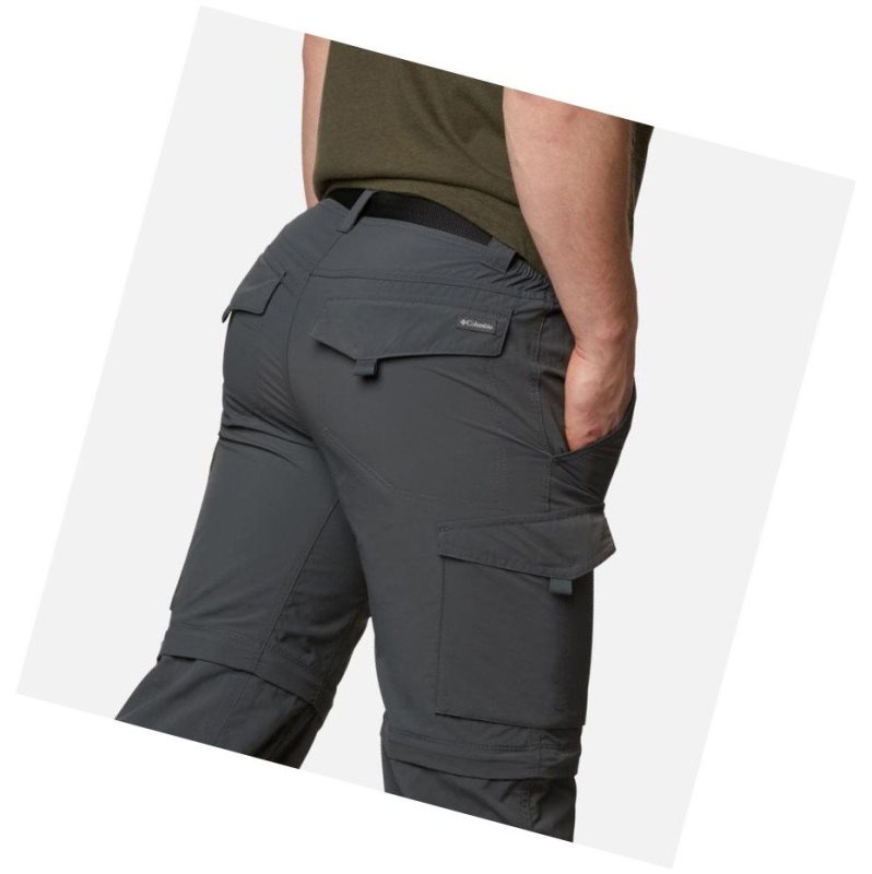 Columbia Silver Ridge Convertible Pantolon Erkek Koyu Gri | 98257-HANS